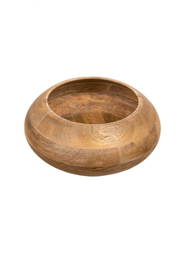 Bloomingville Modern Round Wood, Natural Finish Bowl