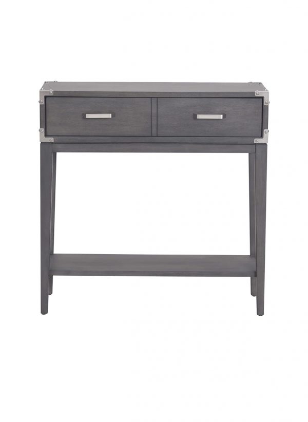 Leick Home Beckett Industrial Console Table, Gray - Image 4